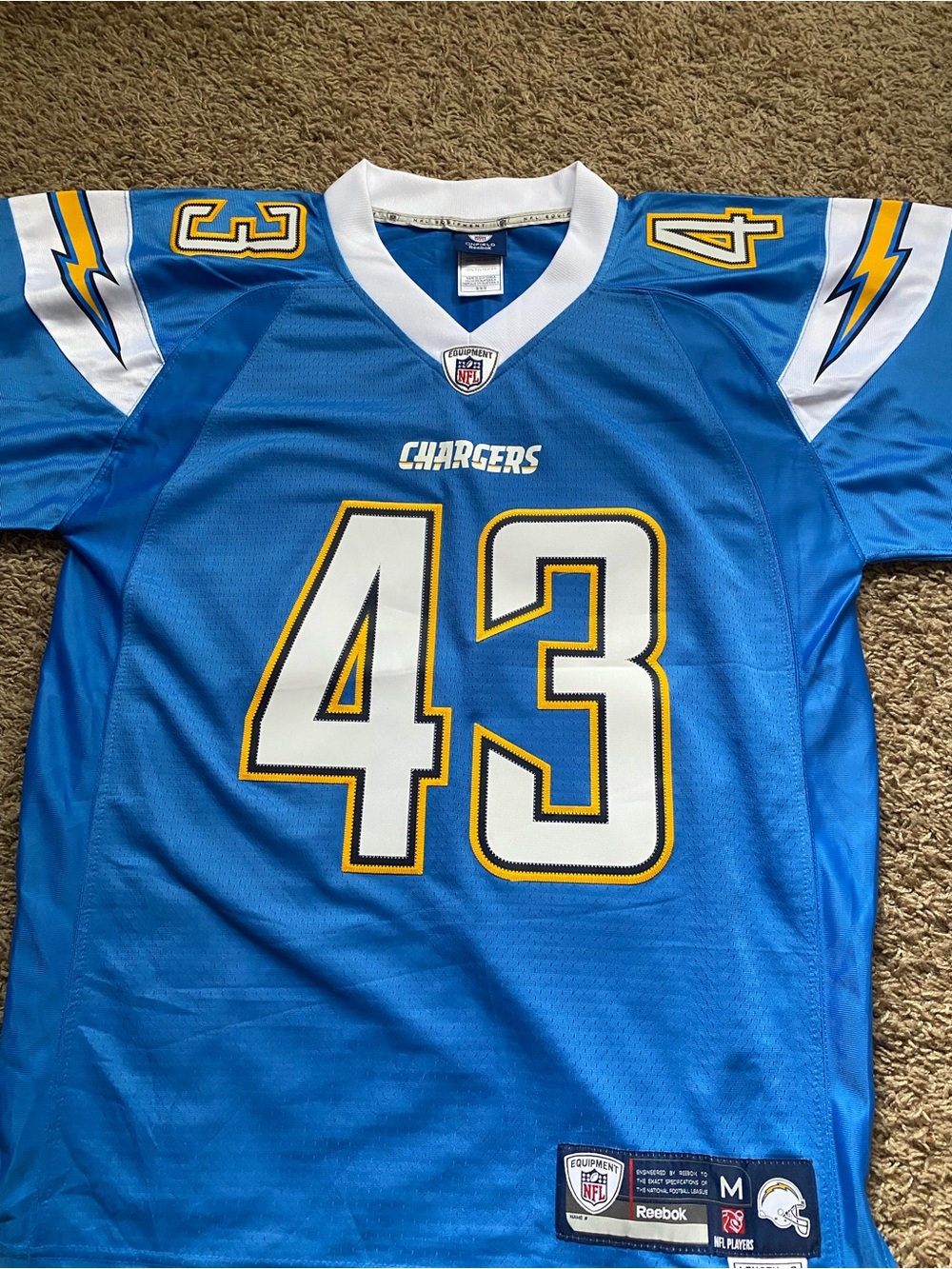 Reebok NFL Chargers Football Jerseys Sproles #43 Blue Men’s Size Medium - Picture 2 of 10
